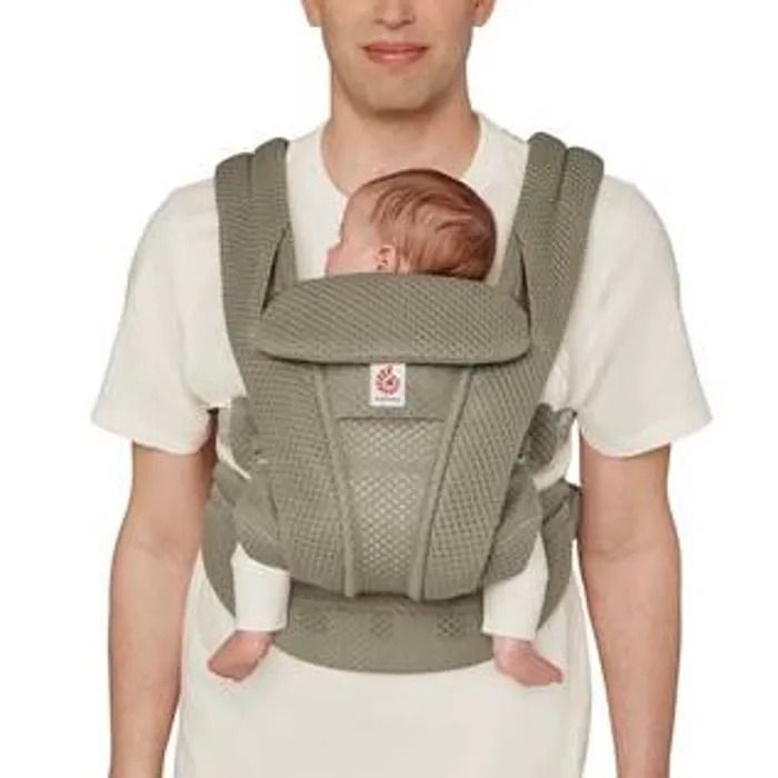 Ergobaby marsupiu Omni Deluxe 0-48 luni (3,2 - 20.40) kg Mesh Soft Olive