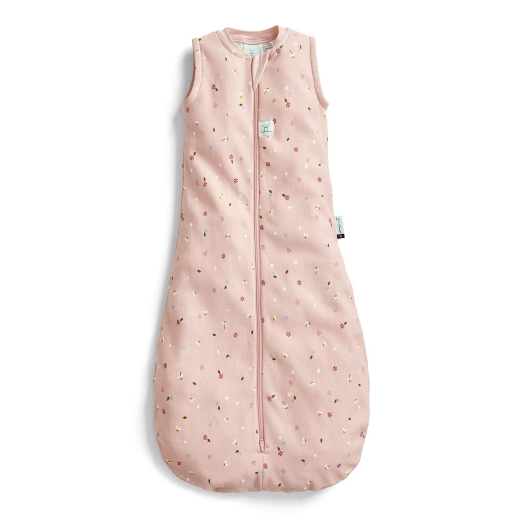 ErgoPouch sac de dormit din bumbac organic Jersey 0.2 tog 6-10 kg, 3-12 luni Daisies