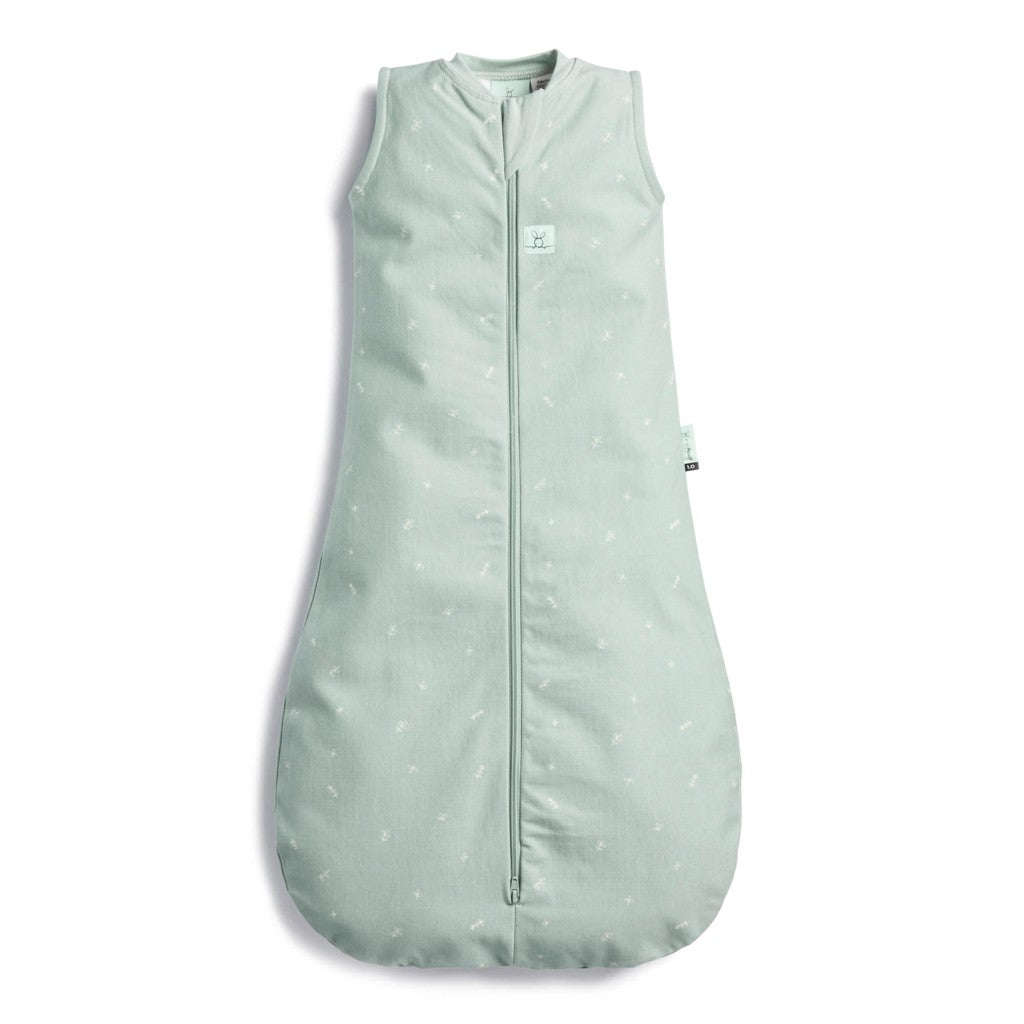 ErgoPouch sac de dormit din bumbac organic Jersey 0.2 tog 6-10 kg, 3-12 luni Sage
