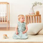 ErgoPouch sac de dormit din bumbac organic Jersey 1 tog 8-14 kg, 8-24 luni Sage