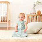 ErgoPouch sac de dormit din bumbac organic Jersey 1 tog 8-14 kg, 8-24 luni Sage