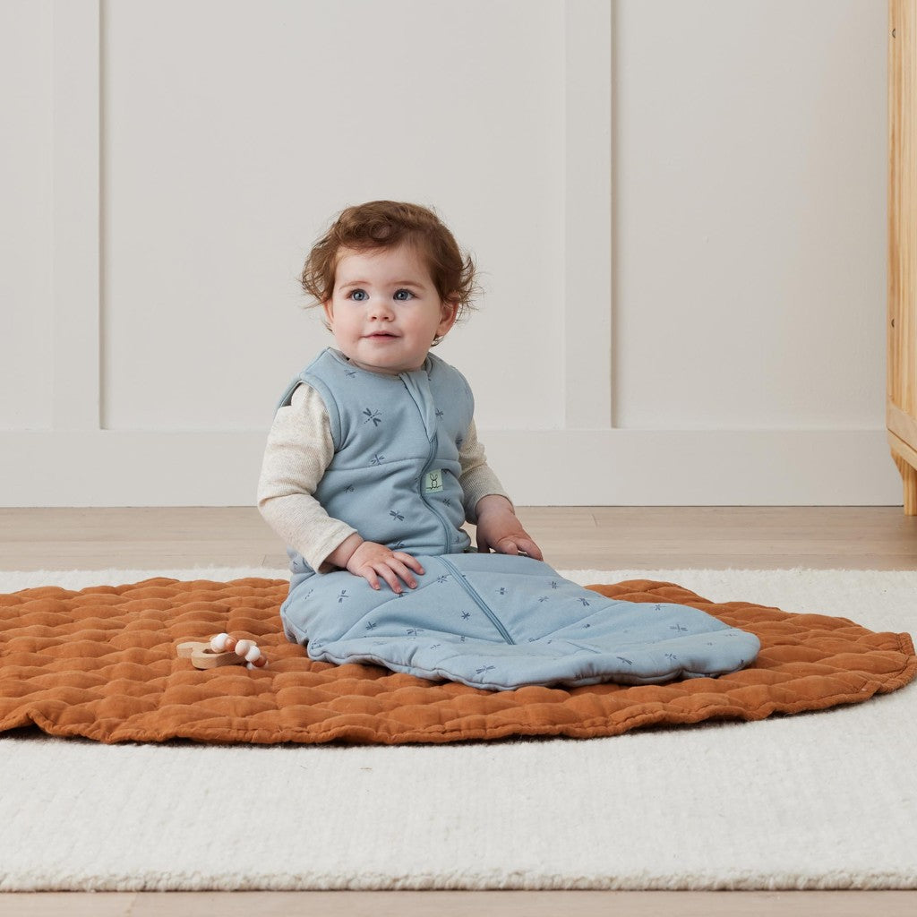 ErgoPouch sac de dormit din bumbac organic Jersey 2.5 tog 6-10 kg, 3-12 luni Libelule