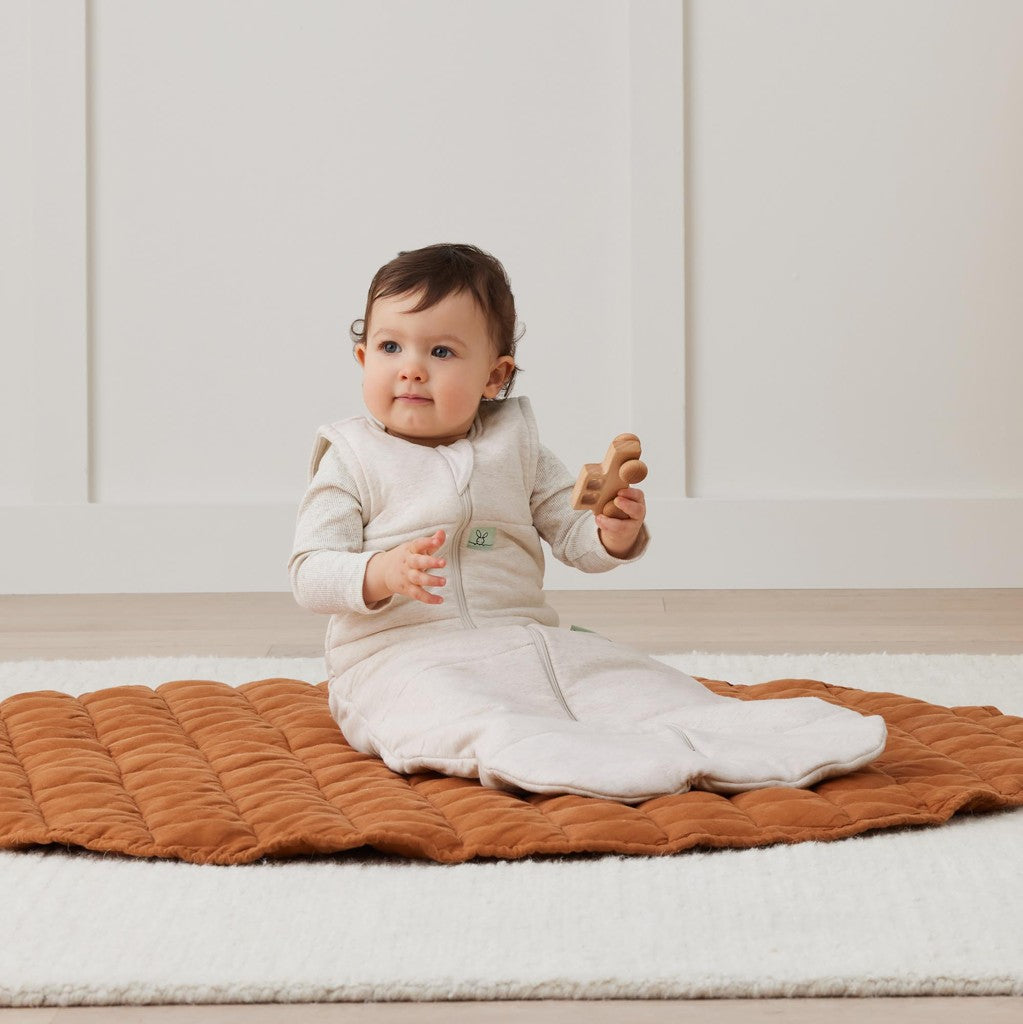 ErgoPouch sac de dormit din bumbac organic Jersey 2.5 tog 8-14 kg, 8-24 luni Oatmeal Marle