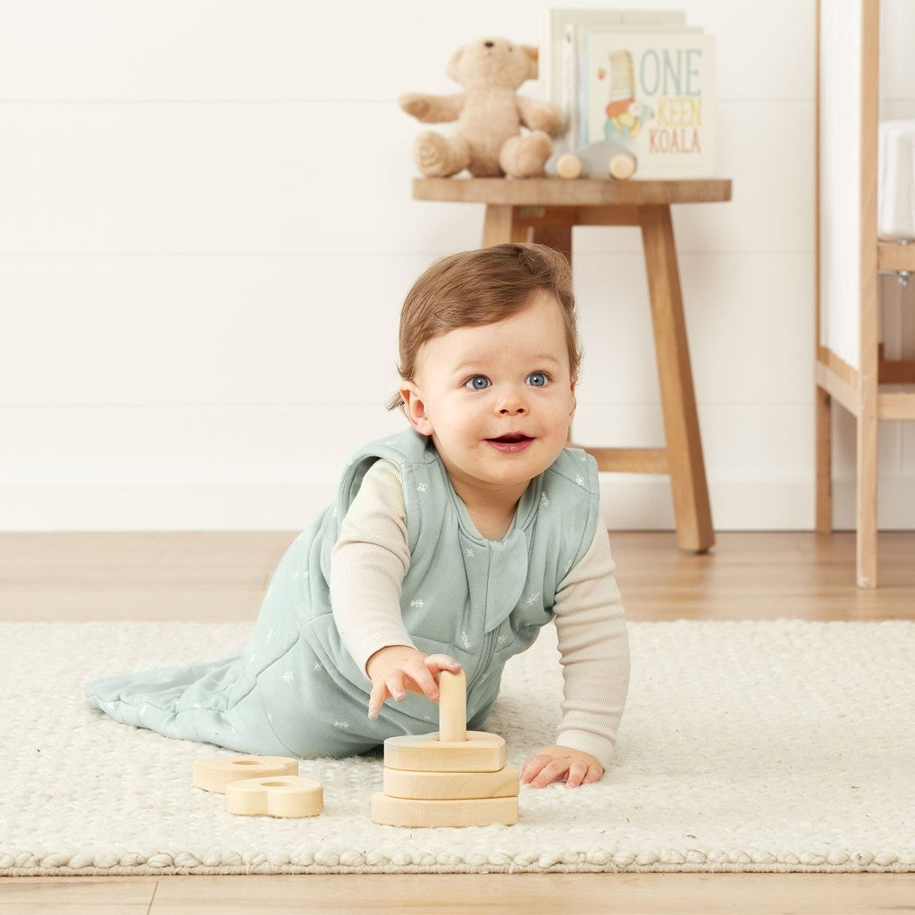 ErgoPouch sac de dormit din bumbac organic Jersey 2.5 tog 8-14 kg, 8-24 luni Sage