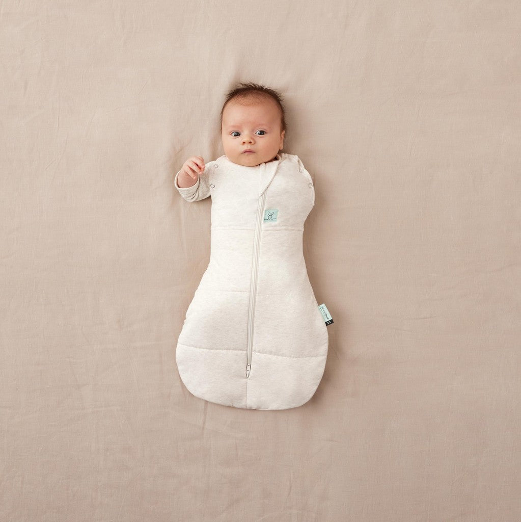 ErgoPouch sac de dormit si de infasat 2in1 Cocoon 3-6 kg 0-3 luni 2,5 Tog Oatmeal Marle