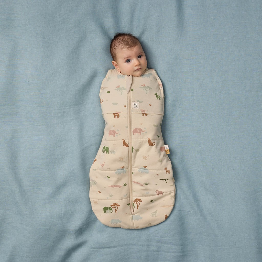 ErgoPouch sac de dormit si de infasat 2in1 Cocoon 3-6 kg 0-3 luni 2,5 Tog Savannah