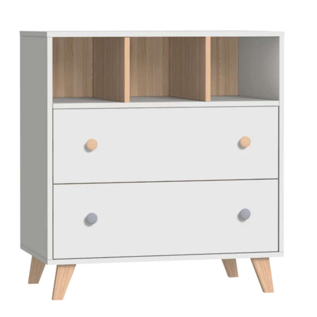 Faktum comoda COLETTE 86x48x92 cm White Imagine principală a produsului