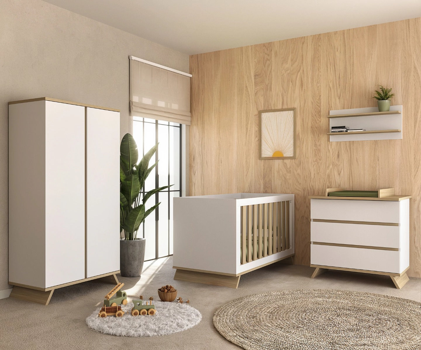 Faktum comoda SIENNA cu extensie pentru schimbat scutece White