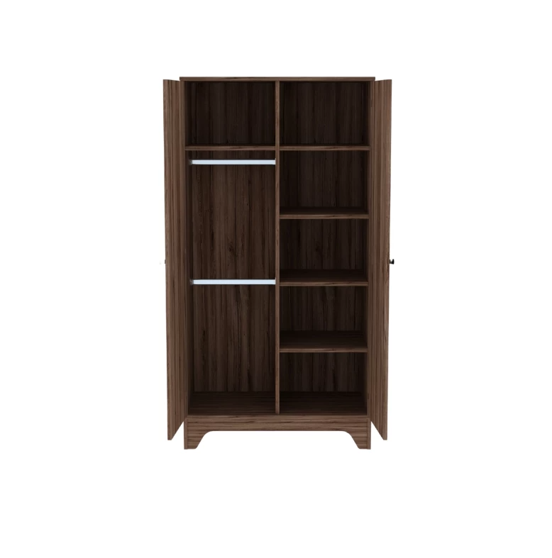 Faktum Dulap cu 2 usi NEST 90x50x177 cm Walnut