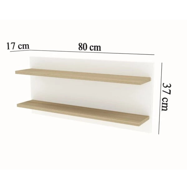 Faktum raft de perete 80 cm SIENNA White
