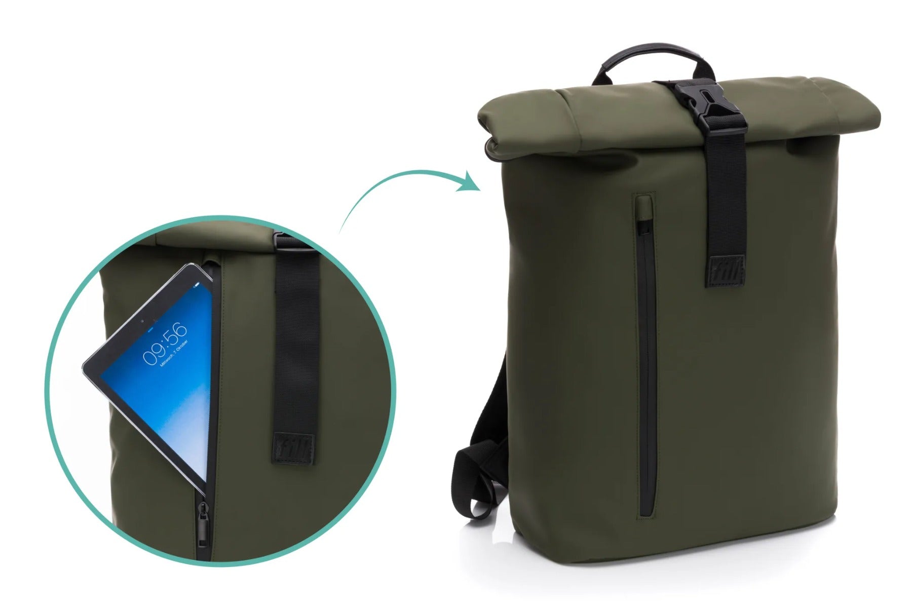 Fillikid geanta mamici tip rucsac de infasat OSLO 0m+ Green