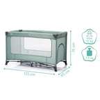 Fillikid patut pliabil Nizza 120x60 cm 0m+ Green