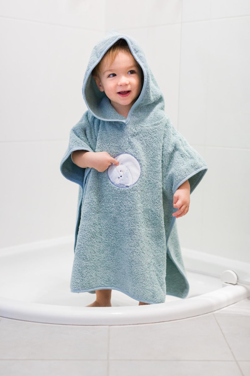 Fillikid poncho frotir cu gluga 59x54 cm 12m+ Urs Polar