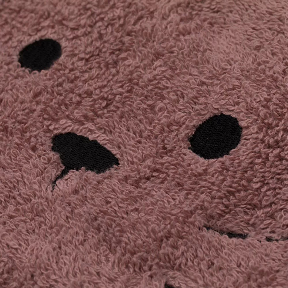 Fillikid prosop de baie cu gluga 75x75 cm 0m+ Iepuras Roz