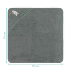 Fillikid prosop de baie cu gluga 75x75 cm 0m+ Urs Verde