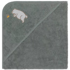 Fillikid prosop de baie cu gluga 75x75 cm 0m+ Urs Verde