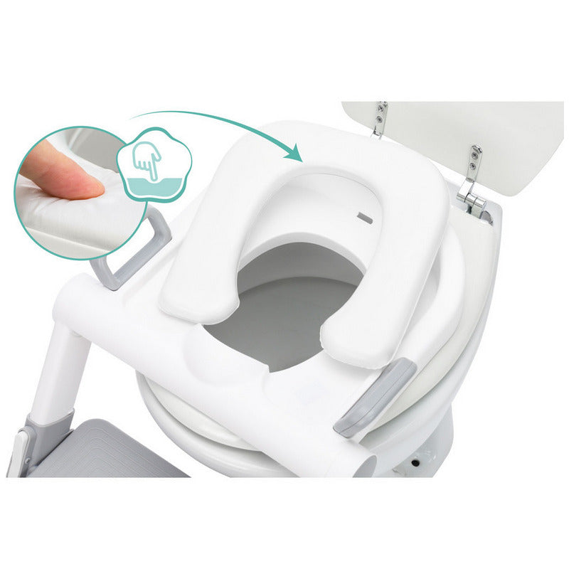 Fillikid reductor toaleta cu scara Toailet-Trainer 24m+ Dark Grey&White