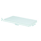 Fillikid saltea burete pentru patut pliabil 120x60x4 cm Menta
