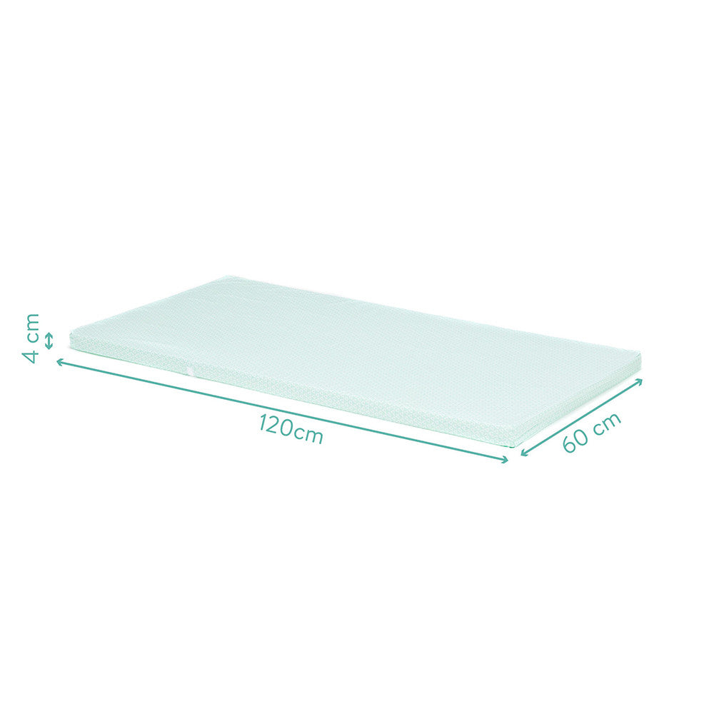Fillikid saltea burete pentru patut pliabil 120x60x4 cm Menta