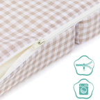 Fillikid saltea pentru patut pliabil 120x60x4 cm Patratele bej