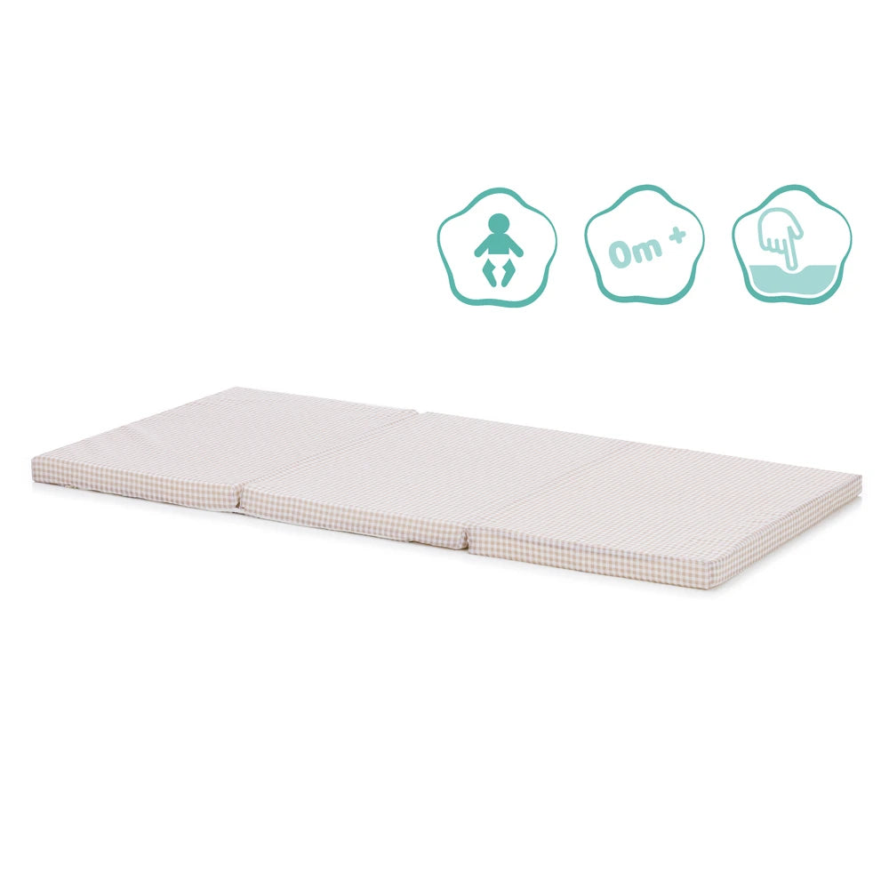 Fillikid saltea pentru patut pliabil 120x60x4 cm Patratele bej