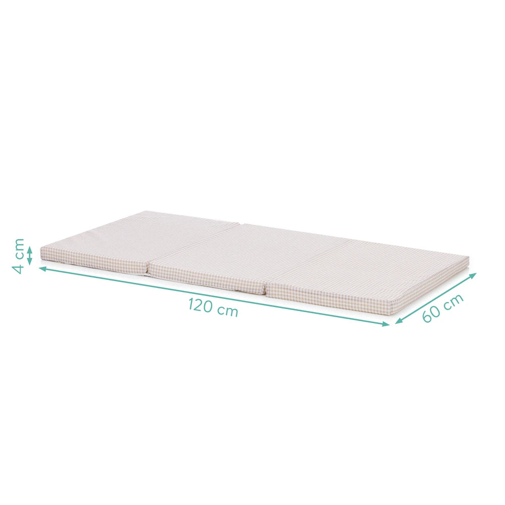 Fillikid saltea pentru patut pliabil 120x60x4 cm Patratele bej