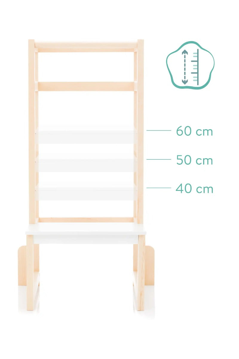 Fillikid turn de invatare tip scara din lemn VISTA 18m+ Natur