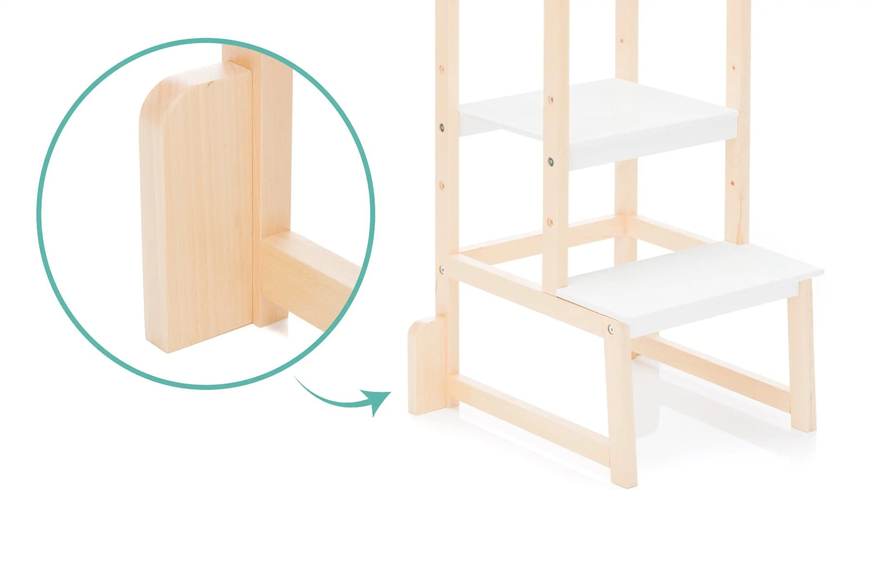 Fillikid turn de invatare tip scara din lemn VISTA 18m+ Natur