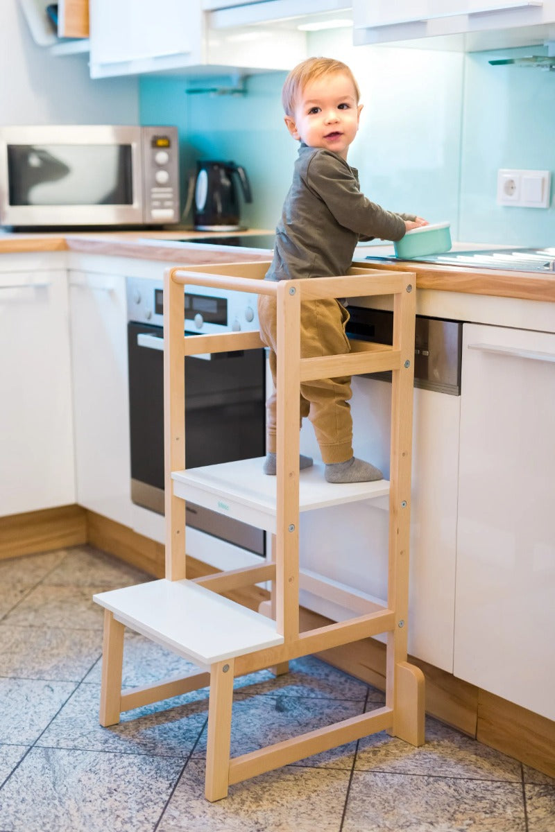 Fillikid turn de invatare tip scara din lemn VISTA 18m+ Natur