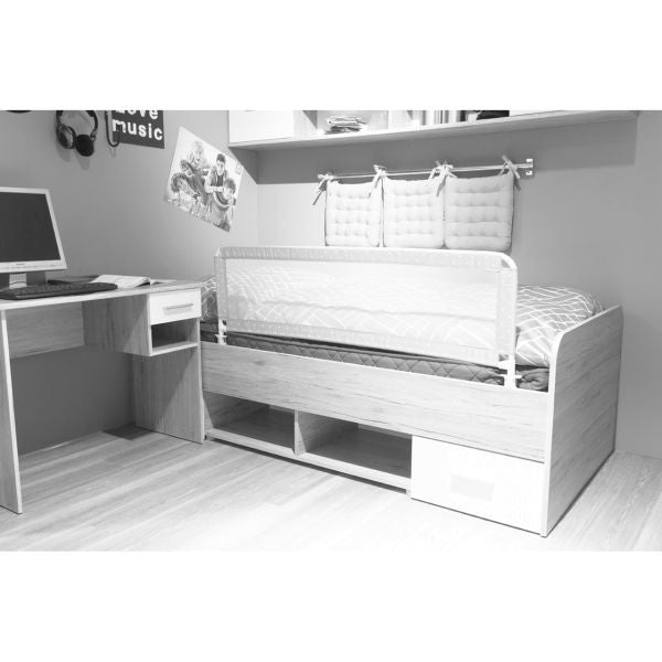 Fillikid Protectie pat copii HUGO cu balamale 135x50 cm Boxspring Grey