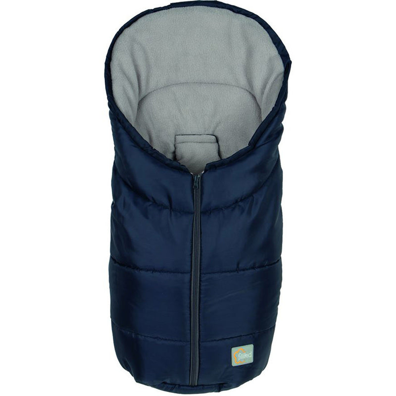 Fillikid Sac iarna captusit Eco Small pentru landou sau scoica marime 80x45 cm, Dark Blue