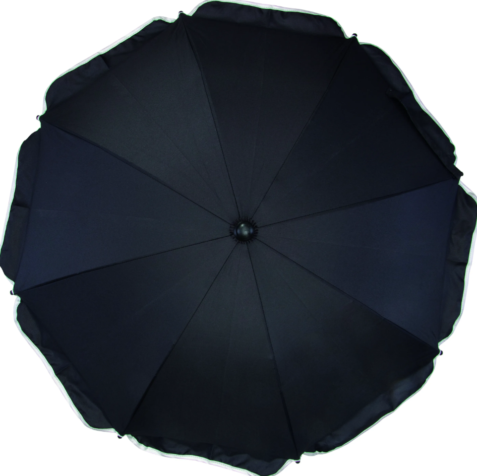 Fillikid umbrela soare UV50+ Easy Fit pentru carucior, Black Imagine secundară a produsului