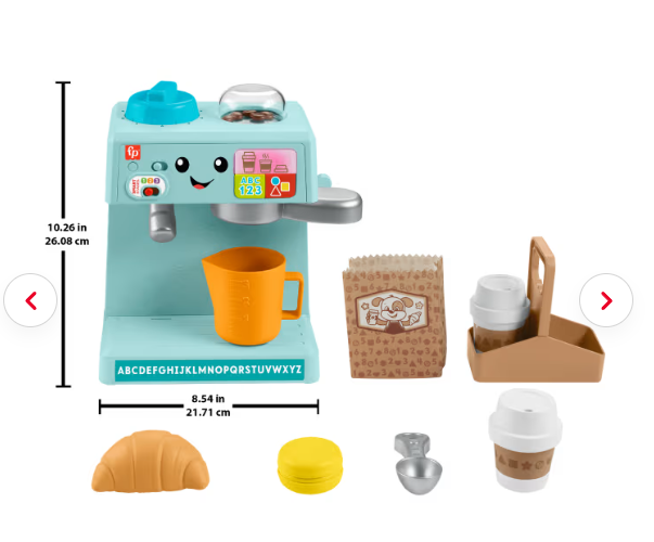 Fisher Price aparat de cafea Laugh&Learn Babarista Kávéfőző 18m+ Limba Maghiara