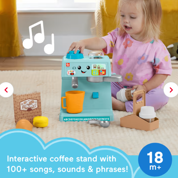 Fisher Price aparat de cafea Laugh&Learn Babarista Kávéfőző 18m+ Limba Maghiara