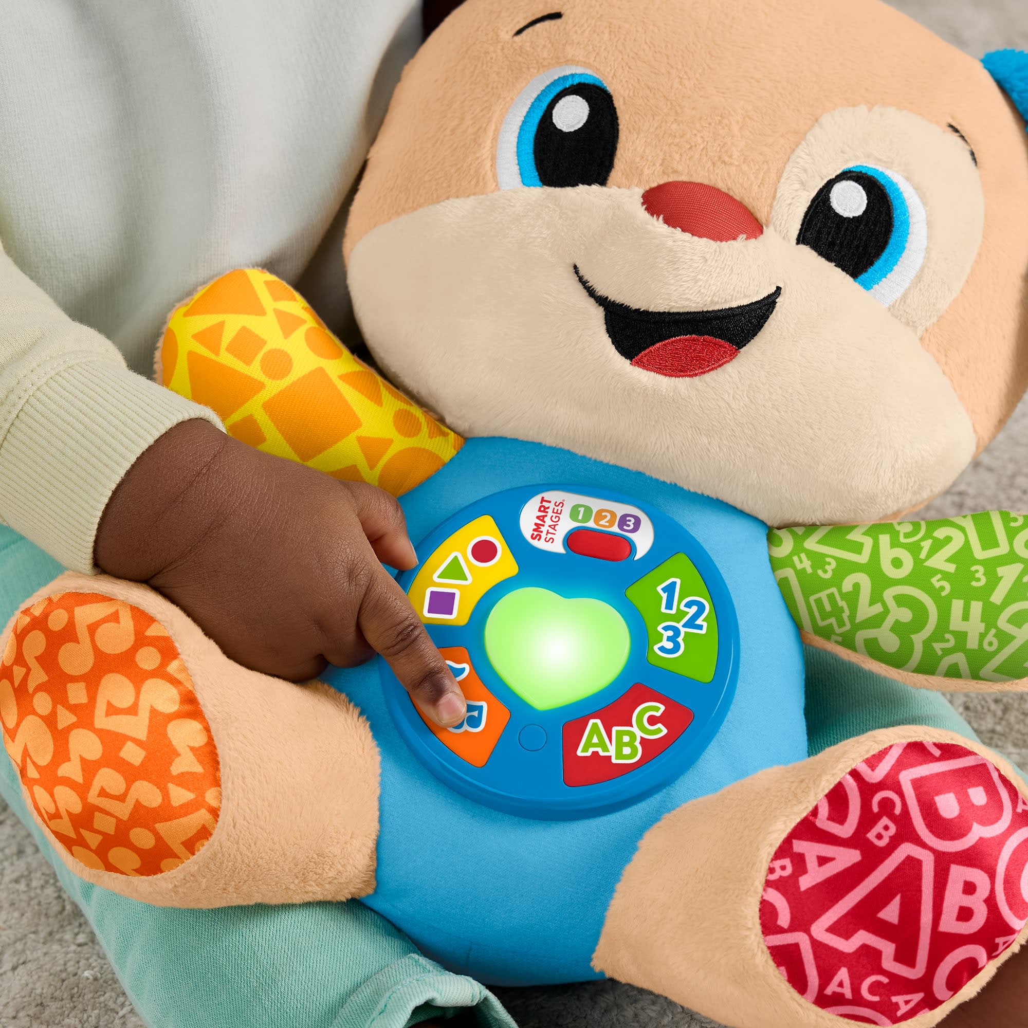 Fisher Price catel interactiv Laugh & Learn cu urechi albastre 6-36 luni Limba Romana