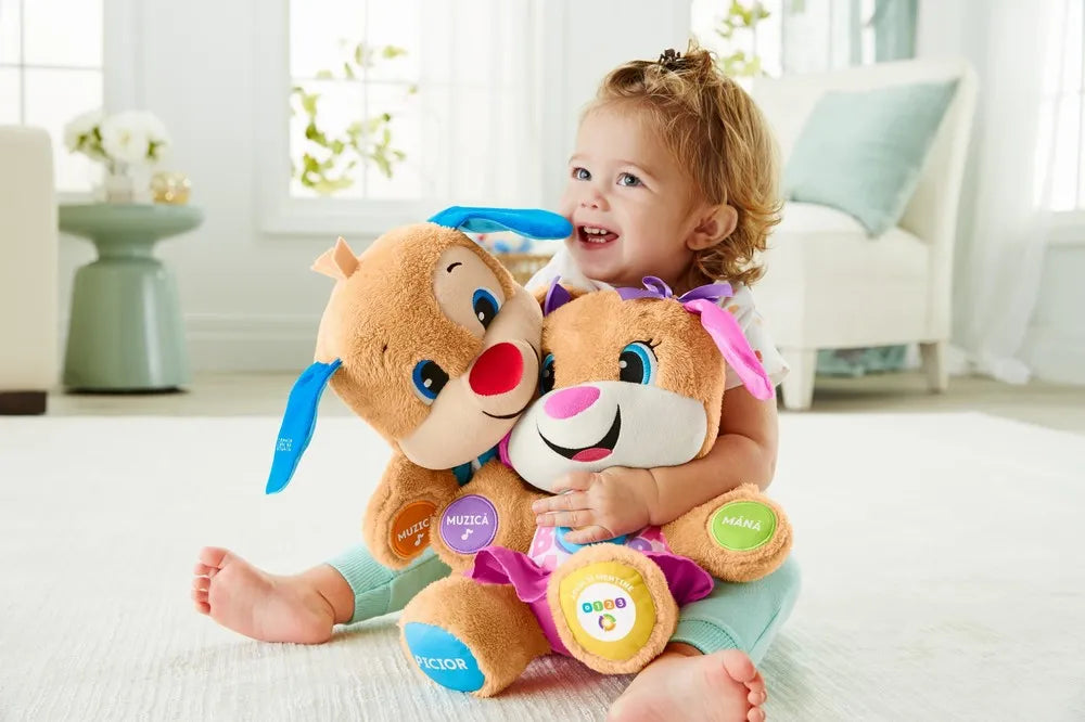 Fisher Price catelusa educationala Surioara Laugh&Learn 6-36 luni Limba romana