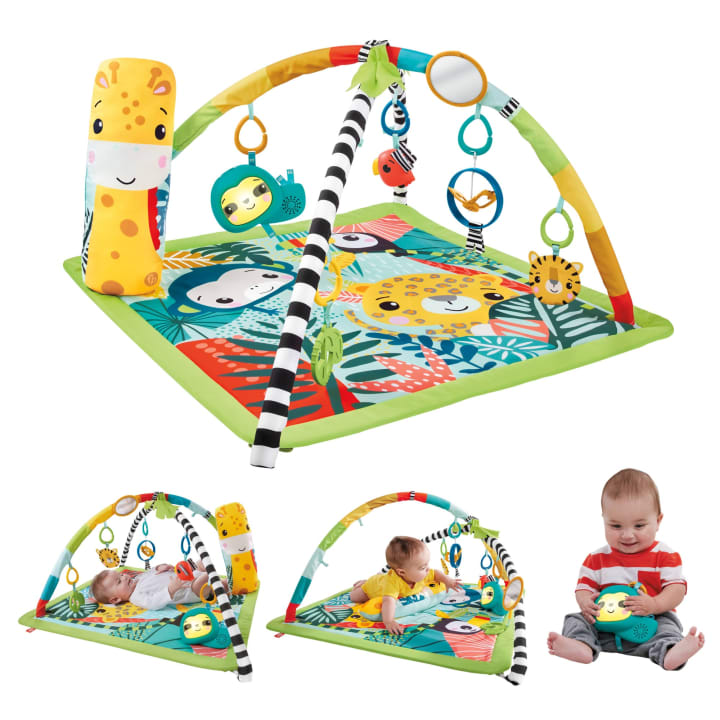 Fisher Price covor de joaca 3in1 Rainforest Sensory Gym 0m+