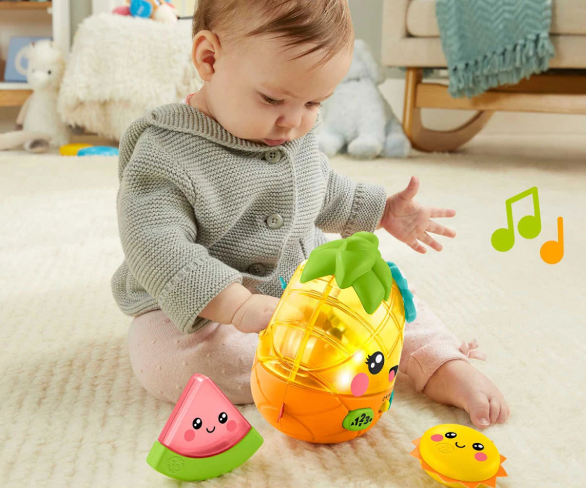 Fisher Price jucarie cu sunete si lumini 6-36 luni Ananas