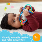 Fisher Price jucarie de dentitie 3m+ Twist&Teethe Otter