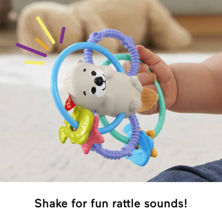 Fisher Price jucarie de dentitie 3m+ Twist&Teethe Otter