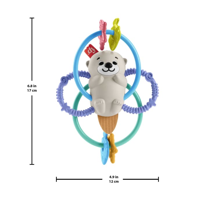 Fisher Price jucarie de dentitie 3m+ Twist&Teethe Otter Imagine secundară a produsului