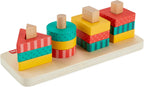 Fisher Price jucarie de stivuire din lemn cu forme Shape Stacker 2 ani+