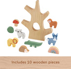 Fisher Price jucarie de stivuire din lemn pomul echilibrat Wooden Balance Tree 3 ani+