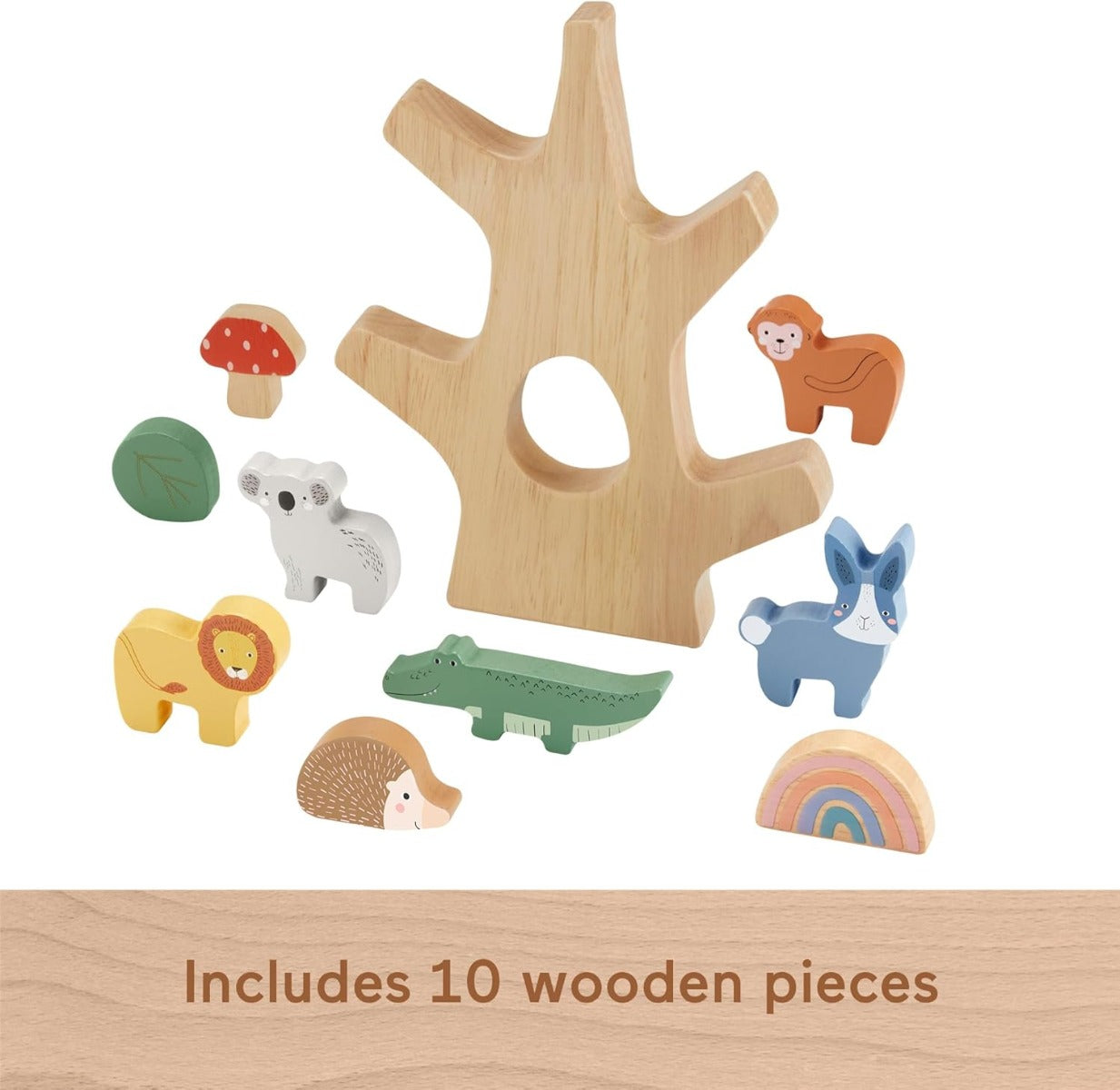 Fisher Price jucarie de stivuire din lemn pomul echilibrat Wooden Balance Tree 3 ani+