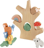 Fisher Price jucarie de stivuire din lemn pomul echilibrat Wooden Balance Tree 3 ani+
