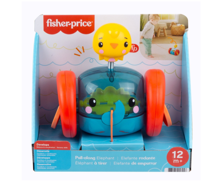 Fisher Price jucarie de tras Pull-Along 12m+ Elefantel