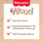 Fisher Price jucarie din lemn Wooden Farm Animal 12m+