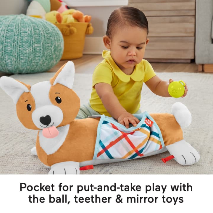 Fisher Price jucarie educativa creste cu mine 3in1 Puppy Tummy Wedge 0m+