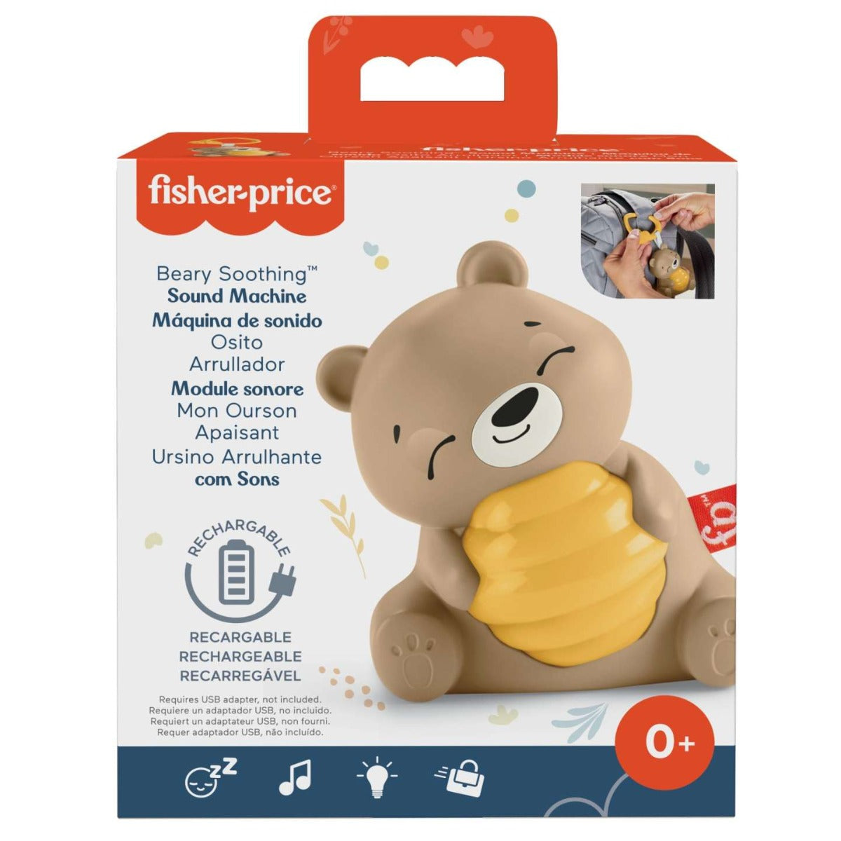Fisher Price jucarie muzicala 0m+ Beary Soothing 