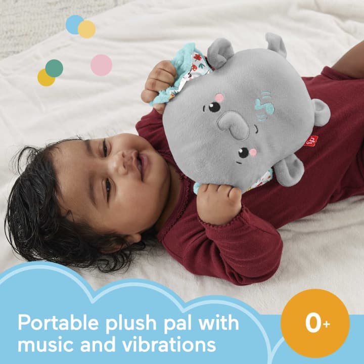 Fisher Price jucarie muzicala plus cu vibratii Prietenul Elefant 0m+